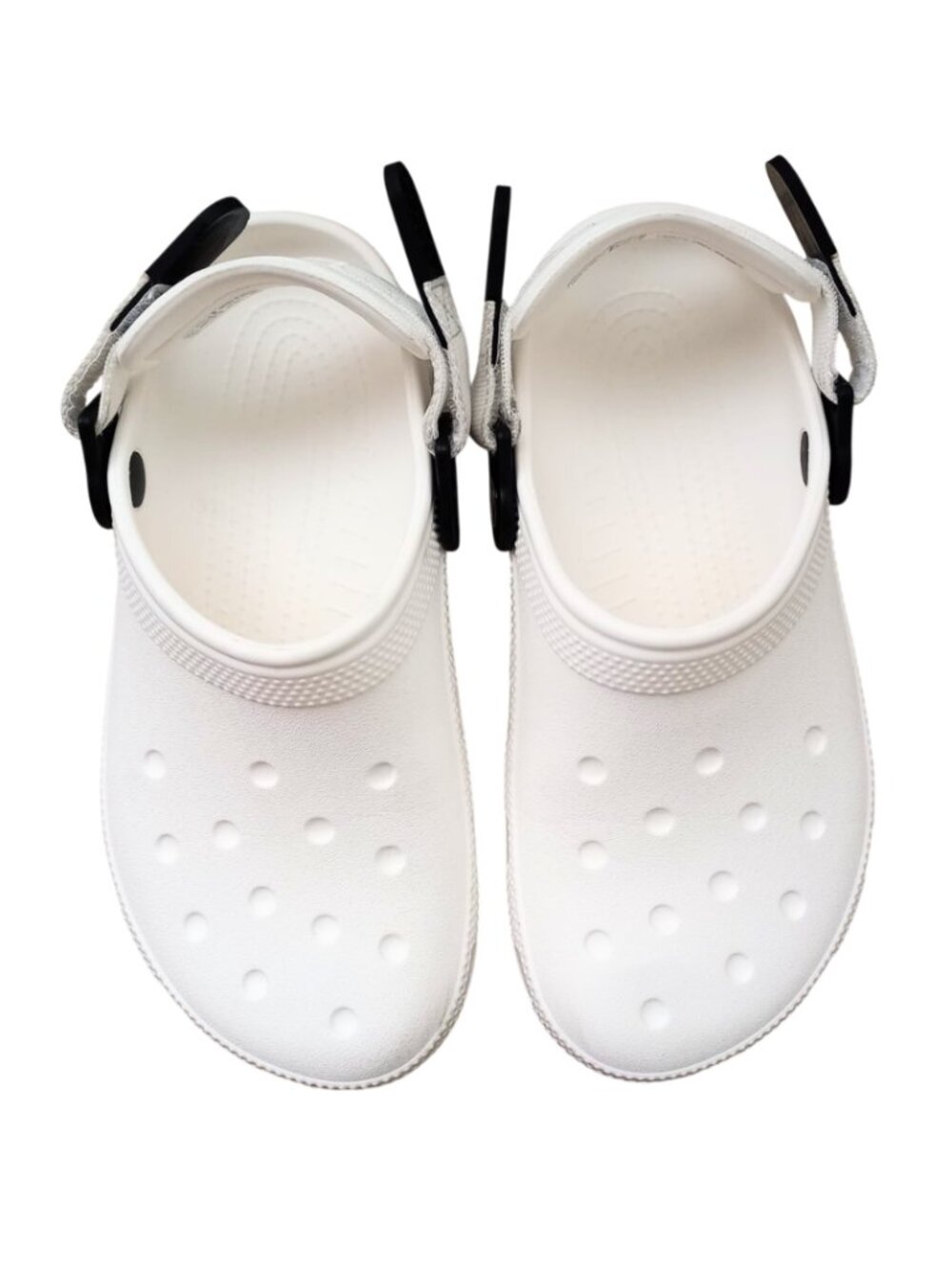 Crocs Classic All Terrain White Black Clog Sandals Mens 5 Womens 7